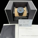 Montre d’aviateur IWC noire pour homme – IW389401 – Boîte et papiers – État neuf