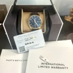 Montre d’aviateur iwc chrono bronze bleu iw288109