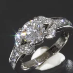 Bague cartier diamant 0,73 ct vvs2 g 3ex us6 pt950 boîte gia nouvellement polie 5923a