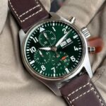 IWC Pilot Chronographe – montre à cadran vert en acier inoxydable de 41 mm