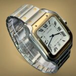 Montre bicolore Cartier Santos de Cartier Large W2SA0009 avec bracelet, boîte et papiers