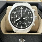 Montre chronographe iwc pilot top gun lake tahoe iw389105 en céramique blanche 45 mm [neuf]